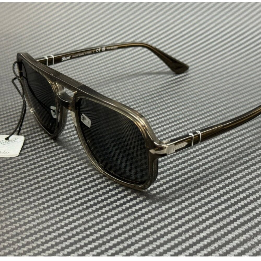 PERSOL Smoke Black Polarized 58 mm Sunglasses